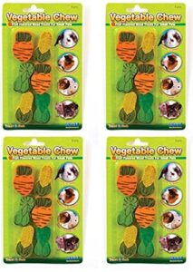 ware manufacturing wood vegetable small pet chews (4 pack)