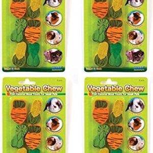 Ware Manufacturing Wood Vegetable Small Pet Chews (4 Pack)