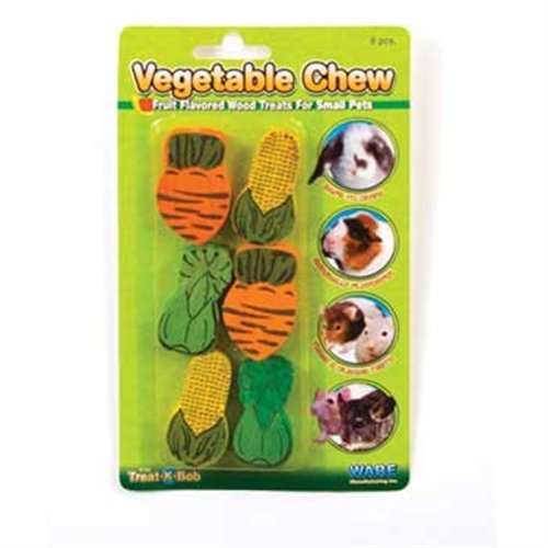 Ware Manufacturing Wood Vegetable Small Pet Chews (4 Pack)