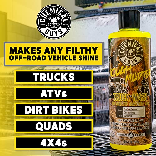 Chemical Guys CWS20216 Tough Mudder Foaming Truck, Off Road, ATV and RV Heavy Duty Wash Soap, (Works with Foam Cannons, Foam Guns or Bucket Washes), 16 fl oz, Lemon Scent