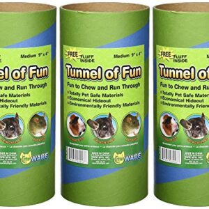 (3 Pack) Ware Manufacturing Tunnels of Fun Small Pet Hideaway, Medium