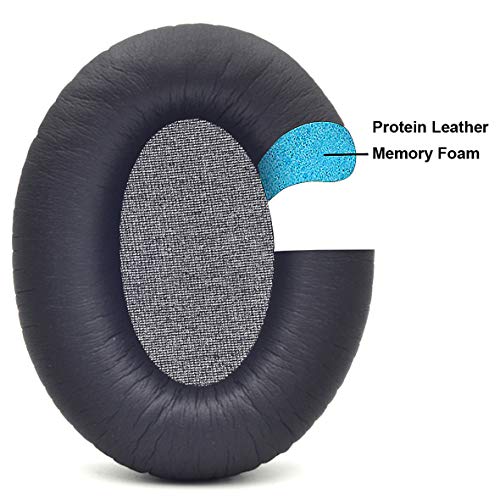 ANC7 ANC7B Earpads - defean Replacement Ear pad Cushion Cover Pillow Compatible with Audio-Technica ATH-ANC7 ATH-ANC7b Headphones, Softer Protein Leather, High-Density Noise Cancelling Foam