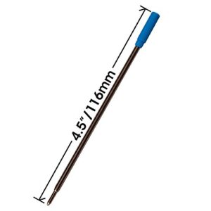 6 - Blue Cross Compatible Ballpoint Pen Refills. Smooth Writing German Ink and 1mm Medium Tip. #8511