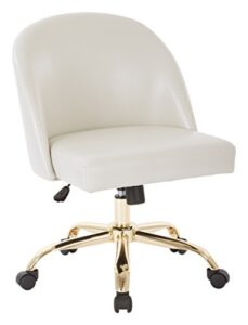 osp home furnishings layton office chair, cream