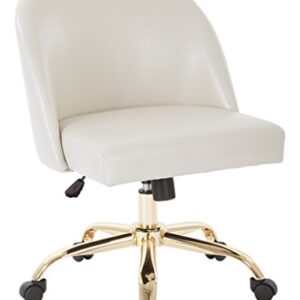 OSP Home Furnishings Layton Office Chair, Cream