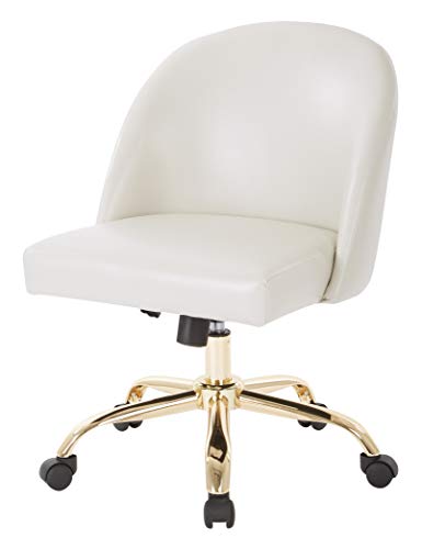 OSP Home Furnishings Layton Office Chair, Cream