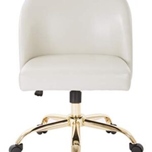 OSP Home Furnishings Layton Office Chair, Cream