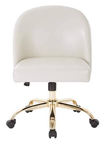 OSP Home Furnishings Layton Office Chair, Cream