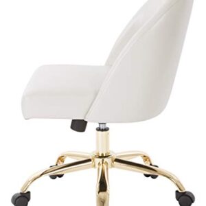 OSP Home Furnishings Layton Office Chair, Cream