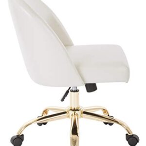 OSP Home Furnishings Layton Office Chair, Cream