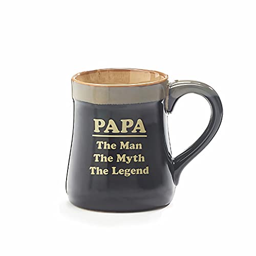 burton+BURTON Coffee Mug XL 18 oz Imprint," PAPA, The Man - The Myth - The Legend" Gift For Dad
