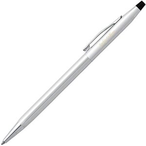 Dayspring Pens Personalized AT Cross Pen and Journal Gift Set - Classic Century Ballpoint with a Black Journal - Engraved and Embossed Comes in gift box.