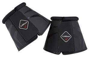 lemieux proshell overreach horse boots - over reach or bell boots for horses - protective gear and training equipment - equine boots, wraps & accessories (black - large)