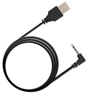 fenergy shop replacement dc charging cable | usb charger cord - 2.5mm (black) - fast charging