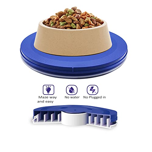 Yuwoda Ant Away Cat Dog Feeding Bowl Tray Ant Away Tray Pet Food Dish Safe Indoor Moats No Water No Plugged in Needed Automatic cat feeders