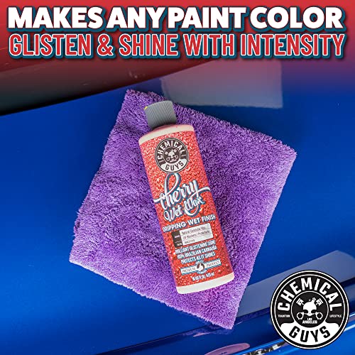 Chemical Guys WAC21316 Cherry Wet Wax, Dripping Wet Finish, Safe for Cars, Trucks, SUVs, Motorcycles, RVs & More, 16 fl oz