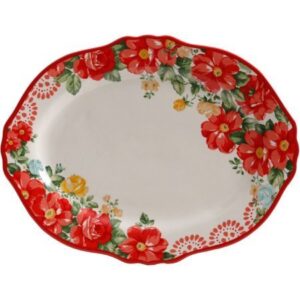 the pioneer woman vintage floral 14.5" serving platter (1 platter)