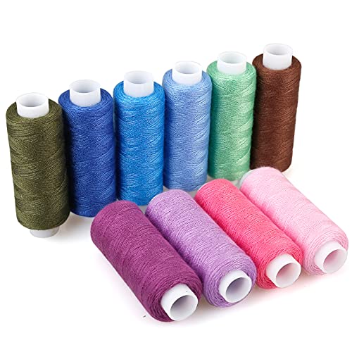 CiaraQ Sewing Threads Kits, 30 Colors Polyester 250 Yards Per Spools for Hand Sewing & Embroidery