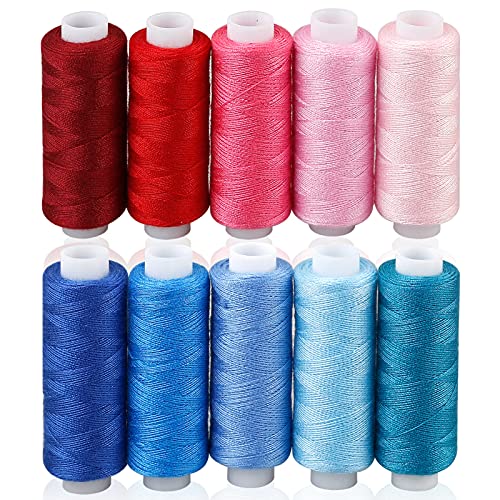 CiaraQ Sewing Threads Kits, 30 Colors Polyester 250 Yards Per Spools for Hand Sewing & Embroidery