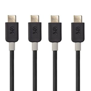 cable matters 2-pack slim series usb c to usb c cable with 60w fast charging in black 3.3 feet for samsung galaxy s20, s20+, s20 ultra, note 10, note 10+, lg g8, v50, google pixel 4, and more