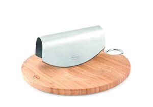 rösle stainless steel herb grinder with bamboo board