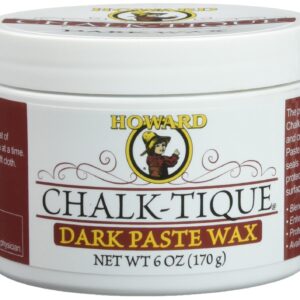 Howard Products Chalk-Tique Dark Paste Wax – Dark Wax Polish – Distress and Enhance your Home Décor Chalk Paint Project - 6 oz