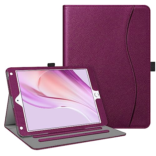 Fintie Case for iPad 9.7 2018 2017 / iPad Air 2 / iPad Air 1 - [Corner Protection] Multi-Angle Viewing Folio Cover w/Pocket, Auto Wake/Sleep for iPad 6th / 5th Generation, Purple