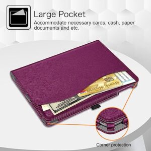 Fintie Case for iPad 9.7 2018 2017 / iPad Air 2 / iPad Air 1 - [Corner Protection] Multi-Angle Viewing Folio Cover w/Pocket, Auto Wake/Sleep for iPad 6th / 5th Generation, Purple