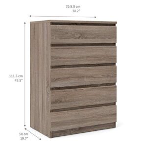 Tvilum Scottsdale 5 Drawer Chest, Truffle