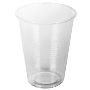 TashiBox 9 oz clear plastic cups - Disposable cold drink party cups (200)