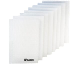 rayair supply 16x25 tappan eac-1 air cleaner replacement filter pads 16x25 refills (4 pack)