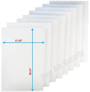 rayair supply 20x20 totaline cg1000 1" air cleaner replacement filter pads 20x20 refills (4 pack)