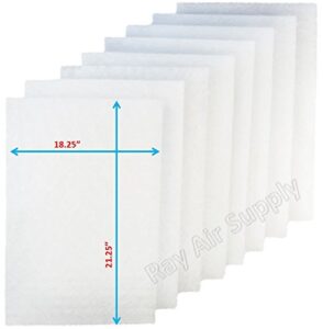 rayair supply 20x24 totaline cg1000 1" air cleaner replacement filter pads 20x24 refills (4 pack)