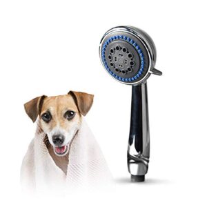 smarterfresh pet faucet sprayer set, pet bath spray dog shower for home dog washing station - hand shower spray faucet attachment with hose - easy 10-minute install