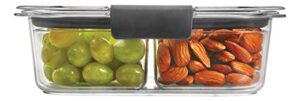 rubbermaid brilliance food storage container, medium, 3.2 cup, clear 1997830