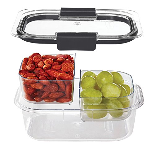 Rubbermaid Brilliance Food Storage Container, Medium, 3.2 Cup, Clear 1997830