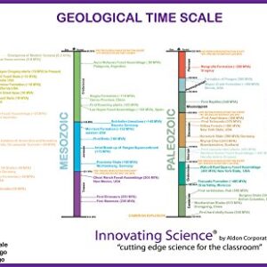 11"x17" Laminated Color-Coded Geology Time Scale Poster by Innovating Science