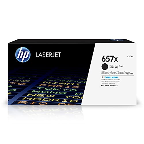 HP 657X Black High-yield Toner Cartridge | Works with HP Color LaserJet Enterprise MFP M681, M682 Series | CF470X