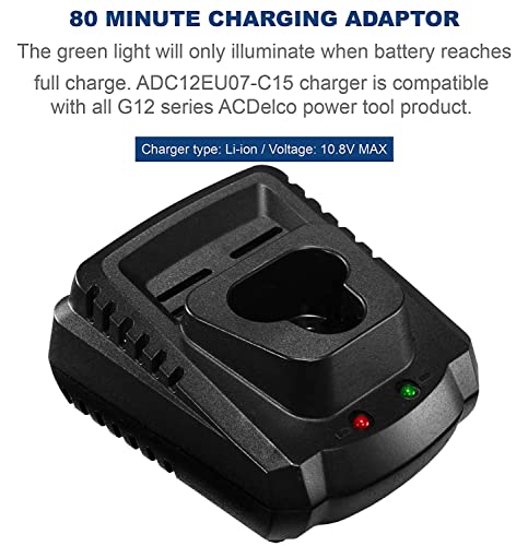 ACDelco G12 Series 12V Cordless 3" Mini Polisher Tool Set with 2 Li-ion Batteries, Charger, and Accessory Kit, ARS1212