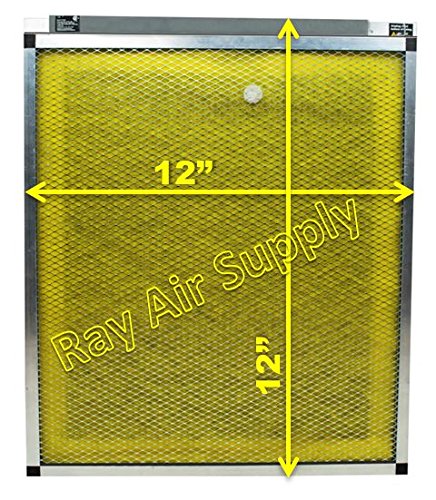 RAYAIR SUPPLY 12x12 Air Ranger Replacement Filter Pads 12x12 (3 Pack) Yellow