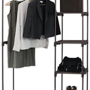 Simple Houseware Freestanding Clothes Garment Organizer Closet, Bronze