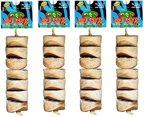 Wesco Pet Original Bird Kabob Shreddable Bird Toy (4 Pack)