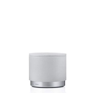 blomus bathroom storage canister in moon gray