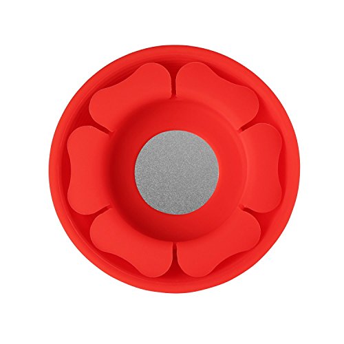 Earbud Case Holder, MAIRUI Earphone Case Wrap Earbuds Nest Tangle Free Silicone Magnetic Organizer (Red)