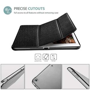 ProCase for iPad 9.7 Inch Case iPad 6th/5th Generation Case 2018 2017(Model: A1893 A1954 A1822 A1823), Ultra Slim Lightweight Stand Case with Translucent Frosted Back Smart Cover -Black