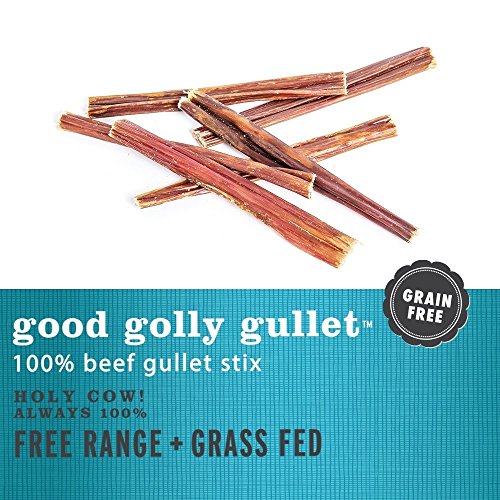 I and love and you Good Golly Beef Gullet Sticks - Grain Free Dog Chews, 100% Beef Gullet, 48 Pack of 6-Inch Sticks