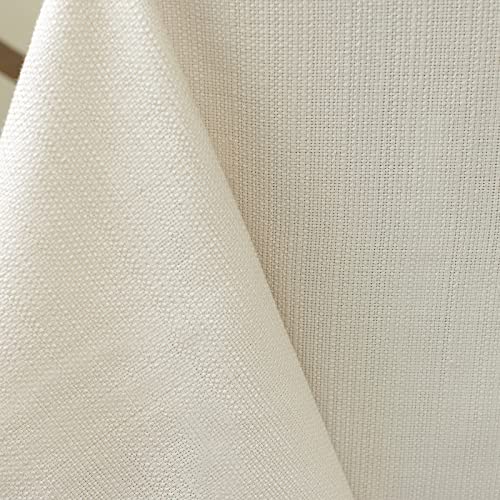 Benson Mills Textured Fabric Table Cloth, for Everyday Home Dining, Parties, Weddings & Holiday tablecloths (60" x 120" Rectangular, Flax/Beige/Taupe)