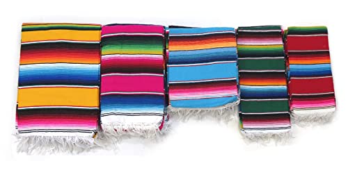 Leos Imports (TM Mexican Sarape Blanket (Small 40"x20")