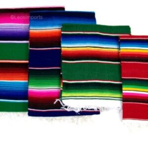 Leos Imports (TM Mexican Sarape Blanket (Small 40"x20")