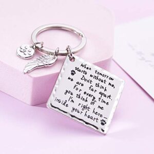 Melix Home Cat Dog Memorial Gifts Keychain Loss of Dog Gifts Pet Sympathy Gifts For Dogs Jewelry